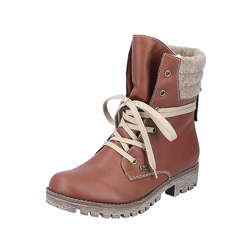 Rieker Mujer 78531 Botas con cordones, Marrón rojizo Wood... - Mode & Vêtements Amazon Espagne à 33.16€