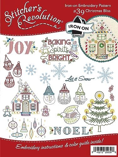 Stitcher's Revolution Iron-On Transfers-Christmas Bliss - Loisirs Créatifs Amazon France à 13.19€