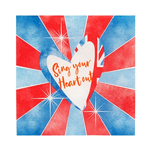 Talking Tables Union Jack Napkins for Eurovision Party 2023... - Maison & Cuisine en promo à 3.49€