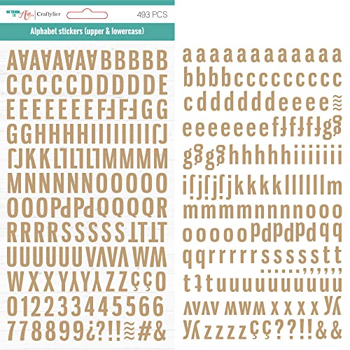 Craftelier - Autocollants de l'alphabet avec lettres... - Loisirs Créatifs Amazon France à 5.19€