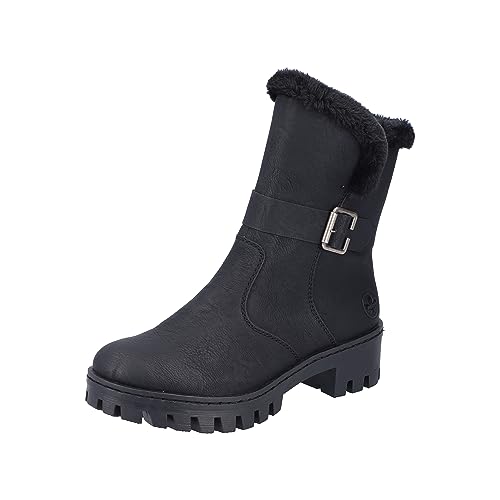 Rieker 75774, Botas Cortas Mujer, Negro, 38 EU - Mode & Vêtements en promo à 21.95€