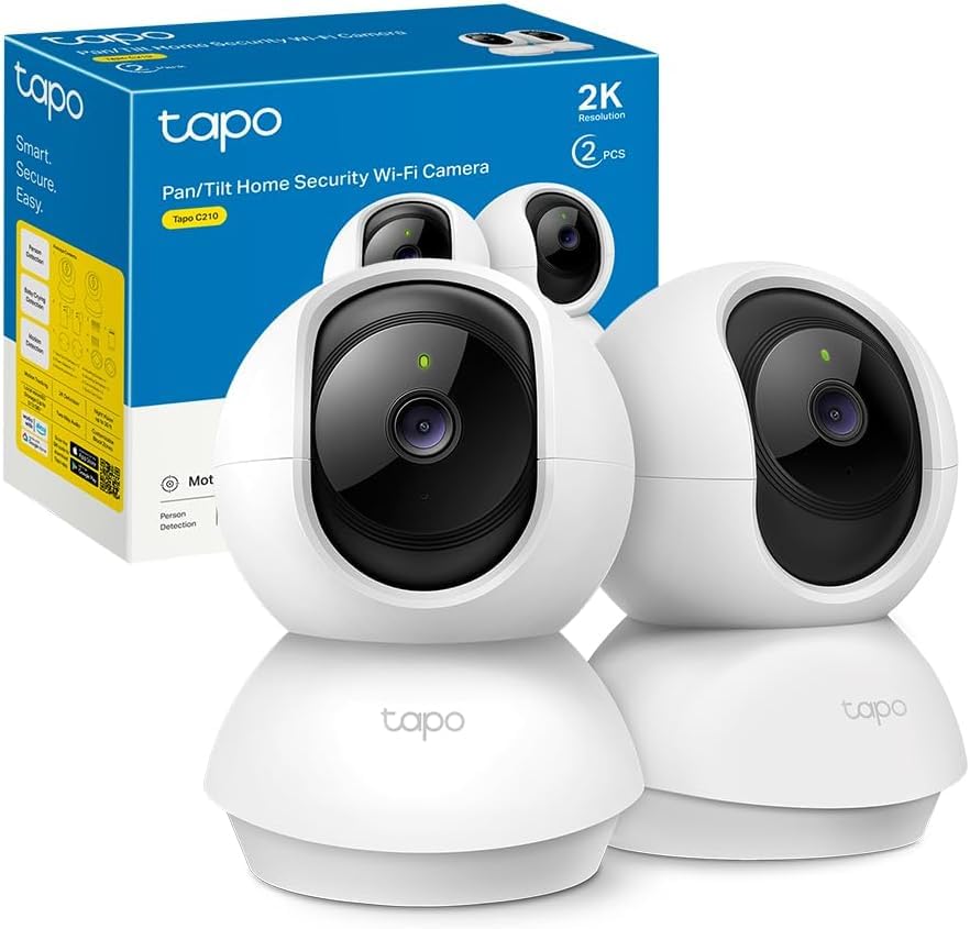 Tapo C210 2 Pack Caméra WiFi Intérieure 2K QHD 3MP... - High-Tech & Électronique Amazon France à 39.90€