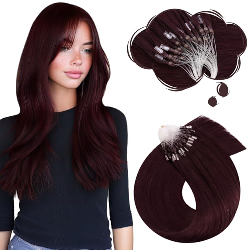 Moresoo Extension à Froid Cheveux Naturel Rouge Remy Micro... - Beauté & Parfums en promo à 35.50€