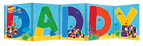 Daddy Birthday Card, Birthday Card for Daddy - Elmer the... - Auto & Moto Amazon Royaume-Uni à 2.32€