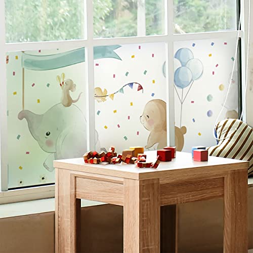 Fensterfolie Blickdicht – Elefant und Seine Freunde auf... - Home & Kitchen Amazon Germany à 19.48€