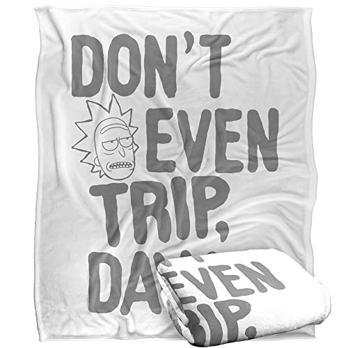 RICK AND MORTY Blanket, 152 x 127 cm The Don't Even Trip... - Home & Kitchen Amazon UK à 17.01€