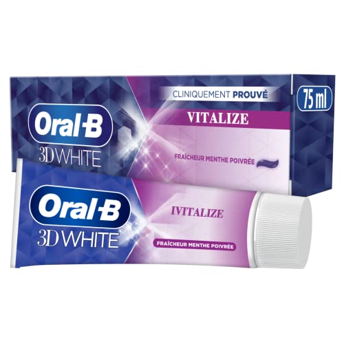 Oral-B Dentifrice Blanchissant 3D White Vitalize 75Ml... en promo à 3,49€ (-43%) sur Amazon FR