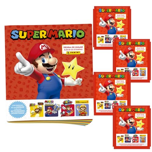 Super Mario Playtime Sticker Collection Starter Pack... - Jouets & Jeux Amazon Italie à 5.54€