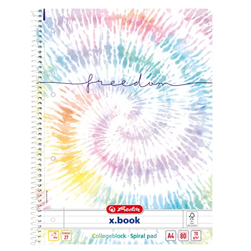 herlitz Bloc de notas en espiral A4, 80 hojas rayadas... - Sports & Fitness en promo à 5.53€