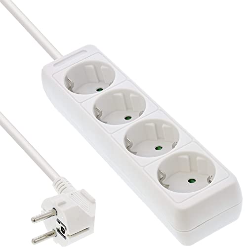 InLine® Ciabatta elettrica con 4 contatti di protezione 3... - Sports & Fitness en promo à 16.48€