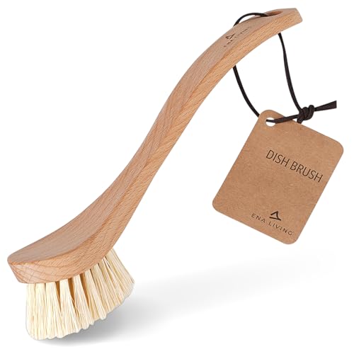 ENA Living Wooden Dish Brush (26x4 cm) | Sustainable... - Beauty & Fragrances Amazon UK à 4.49€