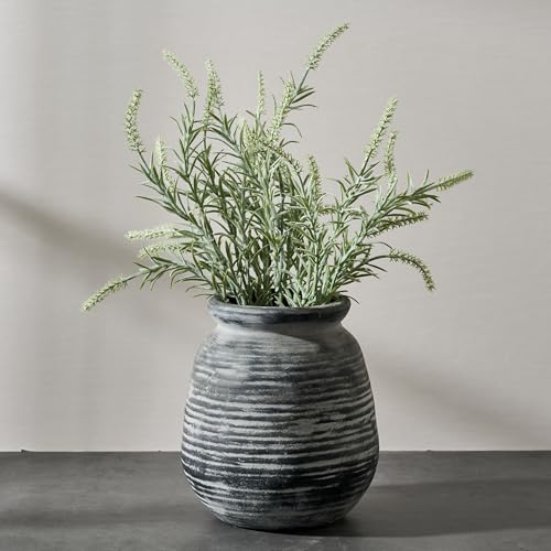 SIDUCAL Ceramic Rustic Farmhouse Flower Vase, Pottery... - Maison & Cuisine Amazon Royaume-Uni à 14.94€