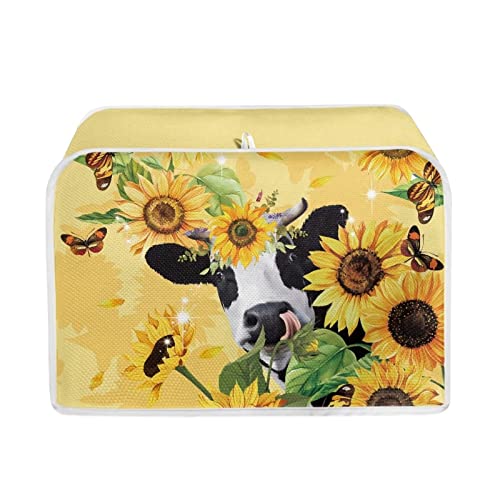 STUOARTE Cow With Sunflower Yellow 4 Slice Toaster Cover... - Maison & Cuisine Amazon Royaume-Uni à 1.19€