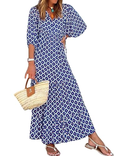 miduo Abiti Lunghi Lunghi da Donna con Scollo a V a Mezza... - Amazon Italy à 12.75€
