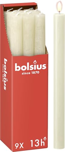Bolsius - Rustik Lot de 9 bougies à tige - Ivoire... - Beauté & Parfums Amazon France à 11.61€