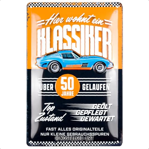 Nostalgic-Art Retro Blechschild, 20 x 30 cm, Hier wohnt ein... - Maison & Cuisine Amazon Allemagne à 8.13€