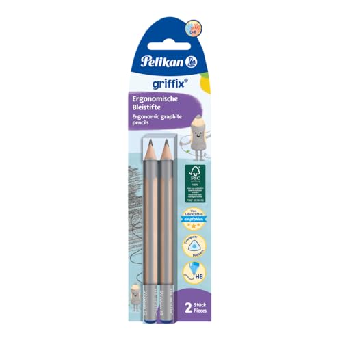 Pelikan 817011 crayon graphite griffix, 2x HB, blister - Fournitures Bureau Amazon France à 2.60€