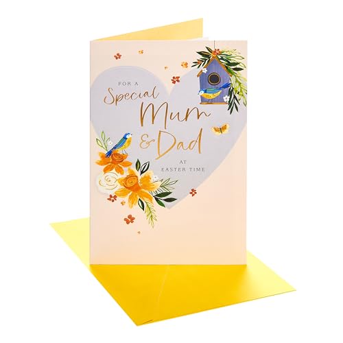 UK Greetings Osterkarte für Mama & Papa – Narzissen & Vögel... - Nouvelle promo Amazon à 6.81€