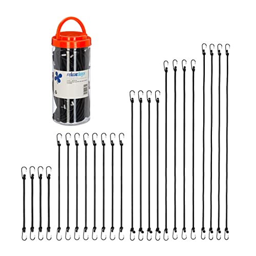 Relaxdays Bungee Cords with Hooks, Set of 24, Bike & Car... - Home & Kitchen Amazon UK à 22.84€