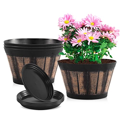 Set di 4 vasi per piante da 20,3 cm, con fori di drenaggio... - Amazon Italie à 9.11€