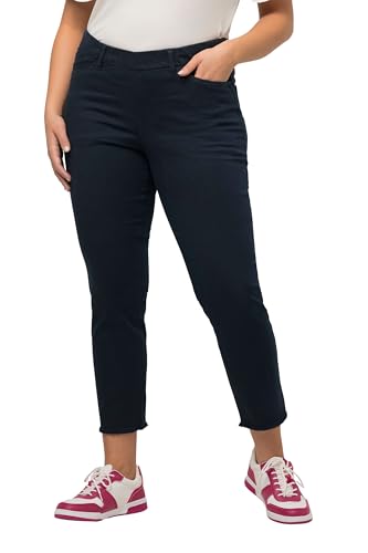 Ulla Popken 7/8 Hose mit Fransensaum, Sienna, Pantaloni... - Maison & Cuisine Amazon Italie à 21.34€