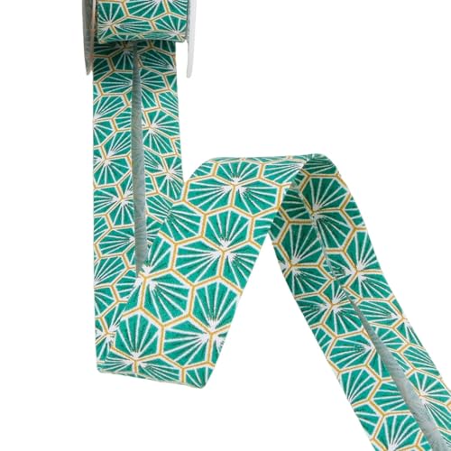 Stephanoise Bobina 25 m bias alveoli verde smeraldo 27 mm - Loisirs Créatifs en promo à 2.49€