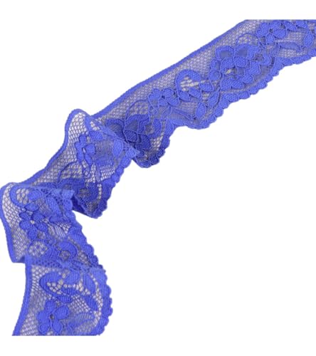 MYMERCERIE Bobina de 15 m encaje elástico flores 33 mm azul... - Loisirs Créatifs Amazon Espagne à 2.99€