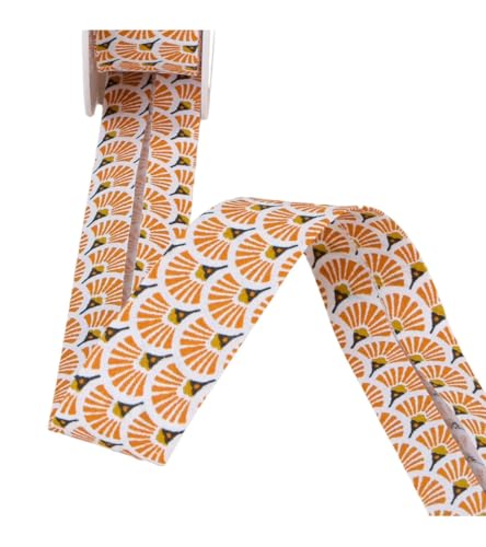 Stephanoise Bobina 25 m bias ventagli arancione salmone 27... - Loisirs Créatifs en promo à 2.49€