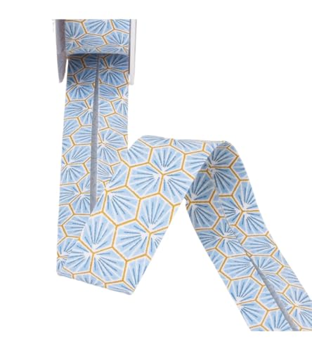 Stephanoise Bobina 25 m bias alveoli, 27 mm, colore: Blu... - Loisirs Créatifs en promo à 2.49€