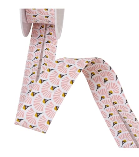 Stephanoise Fächerband, 25 m, Hellrosa, 27 mm - Maison & Cuisine en promo à 2.49€
