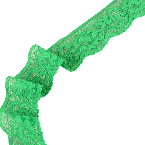 Bobina 15 m pizzo elastico fiori 33 mm verde scuro - Loisirs Créatifs Amazon Italie à 2.99€
