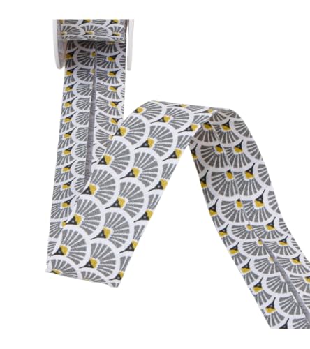 Stephanoise Bobina 25 m Bias Ventagli Grigio Medio 27 mm - Amazon Italie à 2.49€