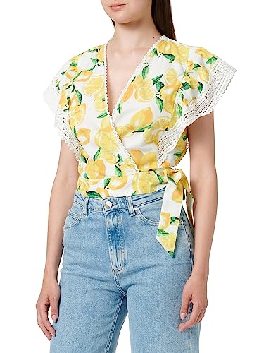 Naf Naf - Camisa para Mujer, Limón Amarillo, 34 - Amazon Espagne à 12.20€