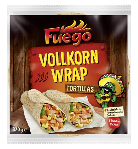 Fuego - Vollkorn Tortilla-Wraps | 6 Wraps à 25 cm... - Tech & Electronics Amazon Germany à 1.99€
