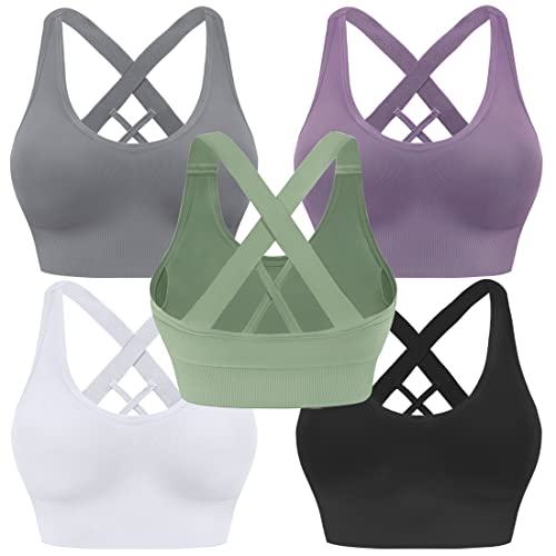 Evercute Sport-BH für Damen, gepolstert, mittlere... - Sports & Fitness Amazon Germany à 25.15€