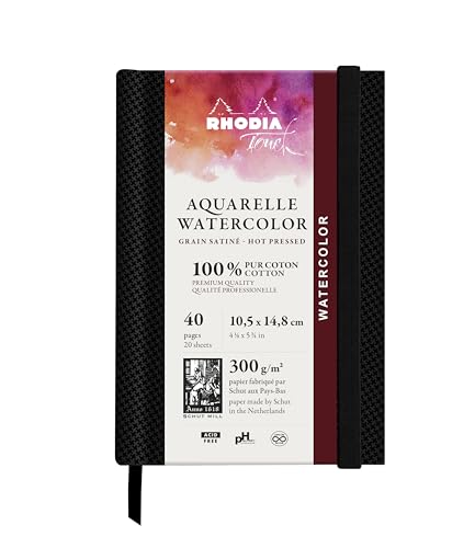 RHODIA TOUCH 116157C - Carnet aquarelle 100 % coton - grain... - Sports & Fitness en promo à 16.87€
