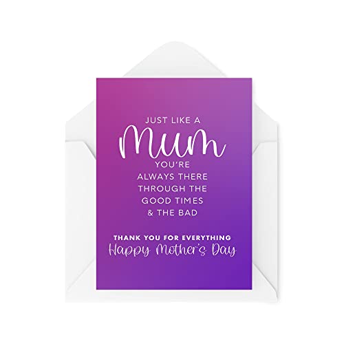 Mother's Day Cards - Just Like a Mum You're Always There... - Auto & Moto Amazon Royaume-Uni à 2.05€