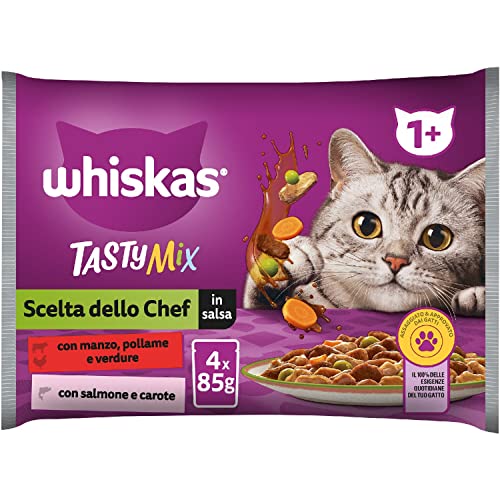 Whiskas Tasty Mix Scelta dello Chef, 1+ Anni, Cibo Umido... - Animalerie Amazon Italie à 2.44€