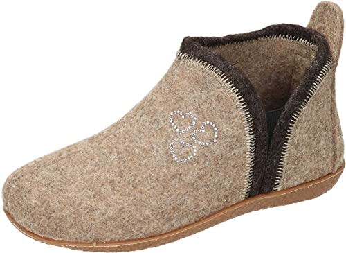 Manitu Zapatillas de casa, Pantuflas Mujer, Beige, 38 EU - Home & Kitchen Amazon Spain à 22.13€