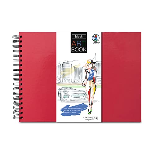 Ursus 25310022 - Art Book Schwarz, 200g/qm mit stabiler... - Home & Kitchen Amazon Germany à 5.05€