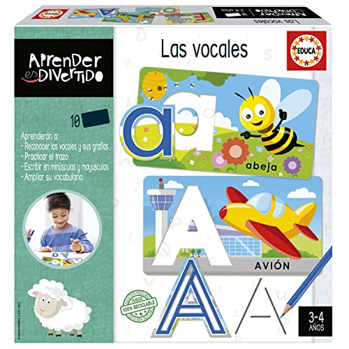 Educa - Imparare è divertente: Le Vocali Impara a iniziare... - Jouets & Jeux Amazon Italie à 6.34€