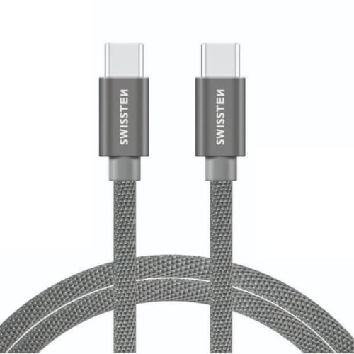 Swissten Câble USB C en textile tressé 3 A, charge rapide... en promo sur Amazon