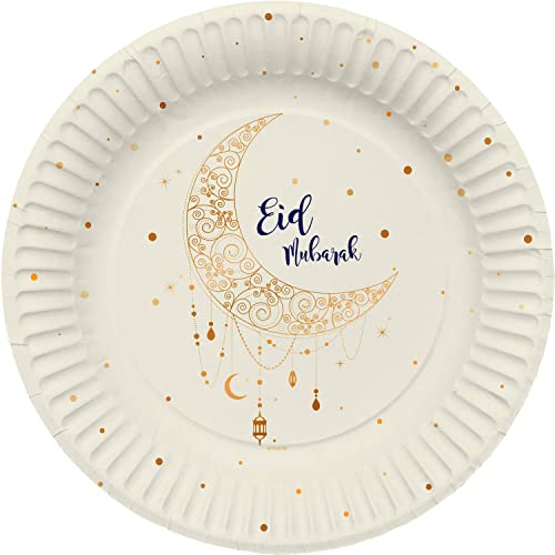 Folat 24907 Eid Mubarak Piatti 23 cm 8 pezzi Bianco Oro... - Amazon Italie à 8.21€
