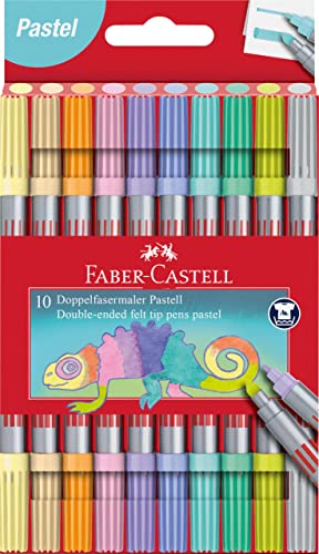 Faber-Castell 151112 Lot de 10 feutres à double fibre... - Jouets & Jeux Amazon France à 4.50€