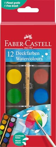 Faber-Castell 125017 - Boîte de peinture à l'eau 12... - Jouets & Jeux Amazon France à 2.99€