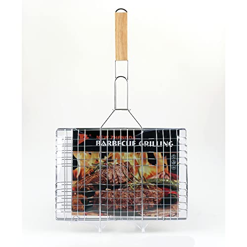 Panier à barbecue avec poignée en bois 22 x 32 cm - Maison & Cuisine Amazon France à 12.10€