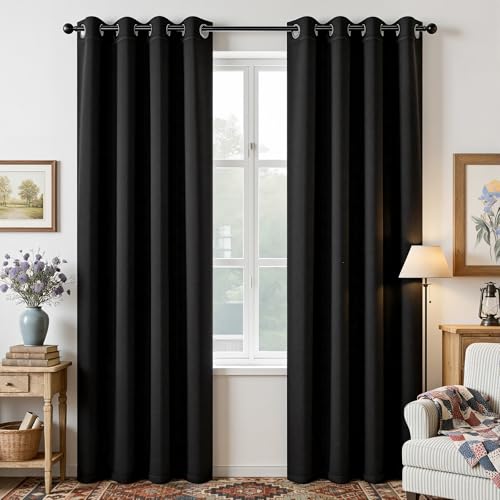 Joydeco Verdunkelungsvorhänge, 213 cm lang, 2 Paneele... - Maison & Cuisine en promo à 31.75€