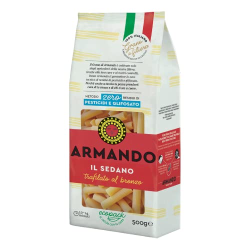 Pasta Armando Il Grano di Armando Il Sedano Pacco da 500 g... - Épicerie Amazon Italie à 1.09€