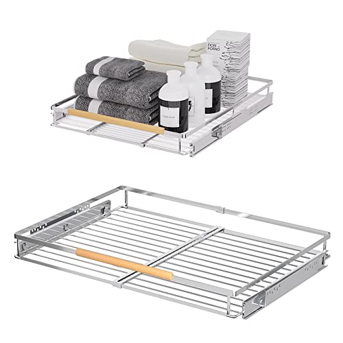 MIYUPTC Expandable Sliding Basket, Pull-Out Cabinet... - Maison & Cuisine Amazon Royaume-Uni à 27.19€