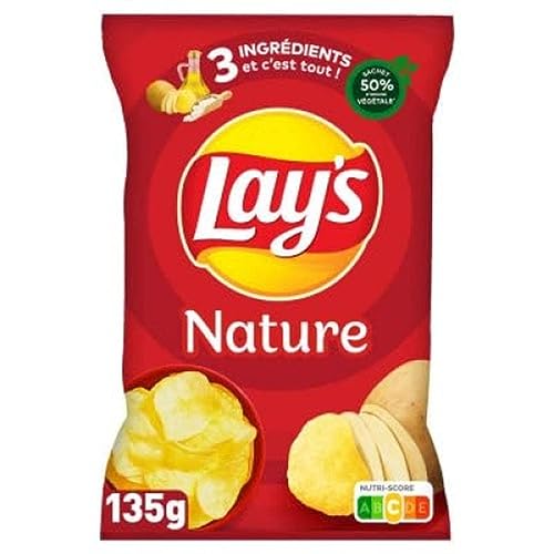 Lay's Chips nature 135 g - Le paquet de 135g - Épicerie Amazon France à 2.09€